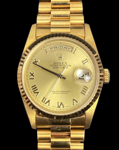 rolex oyster perpetual day date gold replica|Rolex perpetual date price.